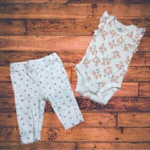 5 for $25🔥Carter's Snap Bottom Top & Matching Pants Set Baby Size 3 Months